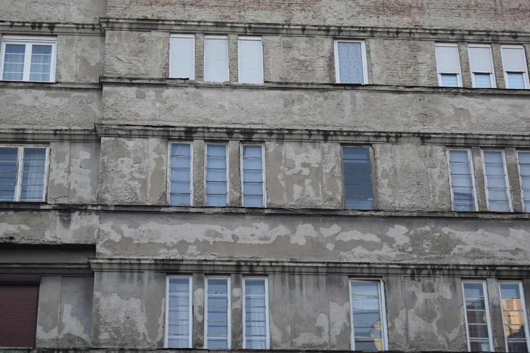 a building with windows