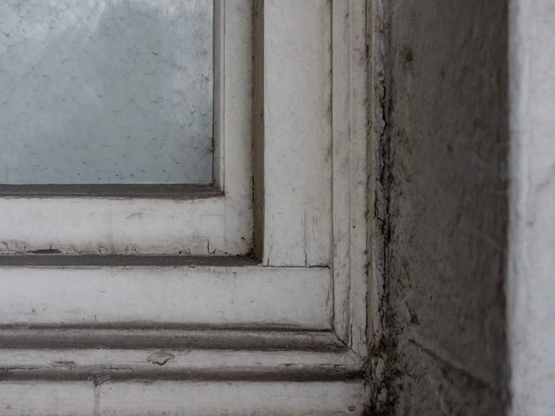 a broken window