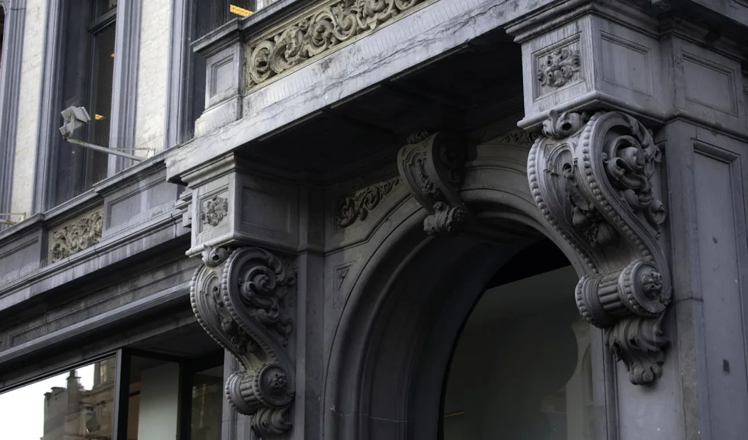 a building with a clock on the front of it