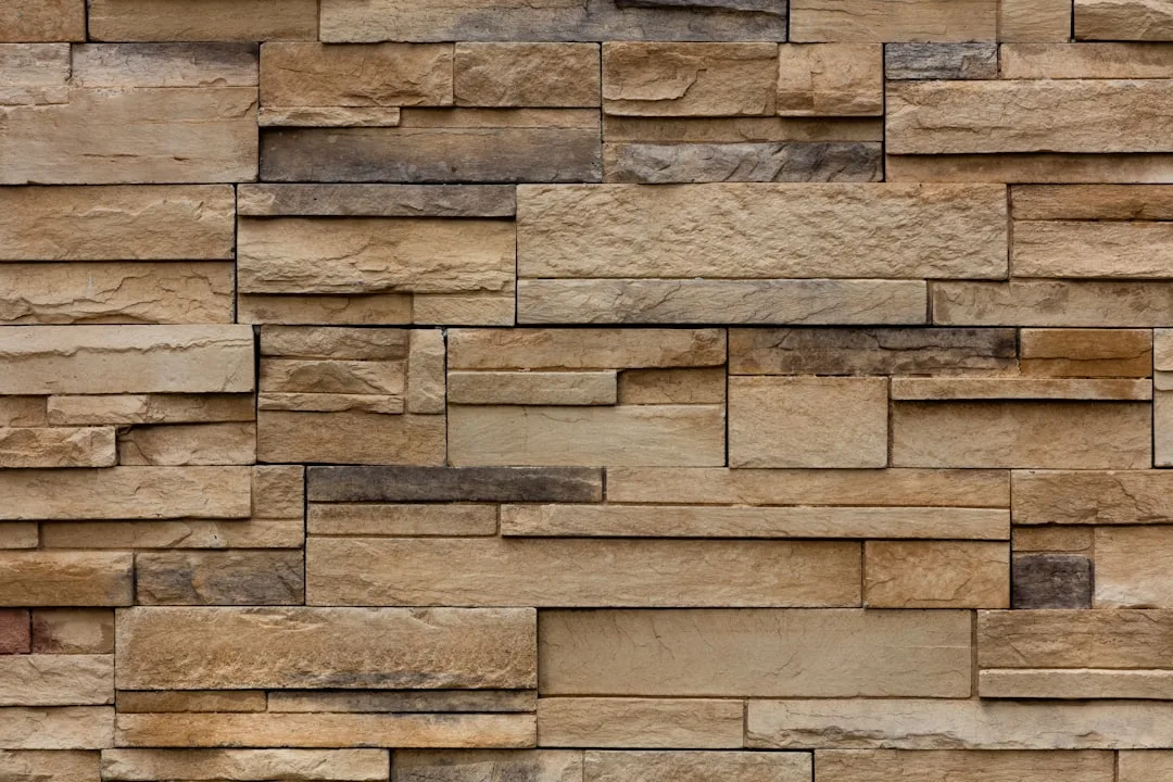 brown bricked wall